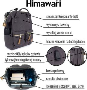 Himawari Plecak Himawari nr 21 (laptop+USB) Nie dotyczy 10