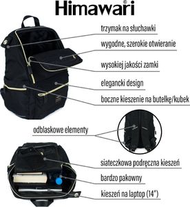 Himawari Plecak Himawari nr 22 (laptop) Nie dotyczy 12