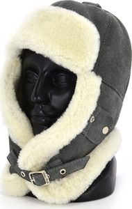 Luka Pelli Czapka z owczej skóry idealna na narty snowboard 56-58 cm (L) 5