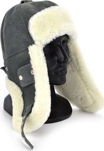 Luka Pelli Czapka z owczej skóry idealna na narty snowboard 56-58 cm (L) 6