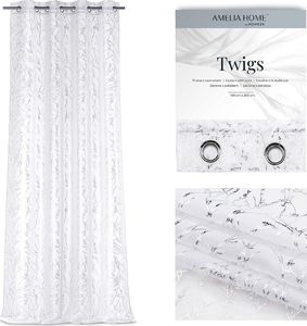 AmeliaHome SCURT/AH/TWIGS/EYELETS/SILVER/140X270 1