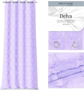 AmeliaHome SCURT/AH/DELVA/EYELETS/LAVENDER/140X250 1