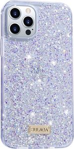 Sulada Etui IPHONE 12 / 12 PRO Brokat Sulada Luminous Glitter fioletowe 1