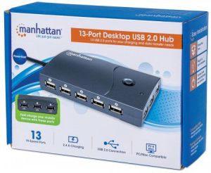HUB USB Manhattan 13-Port Manhattan USB 2.0 Desktop (162463) 9
