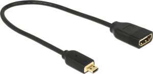 Adapter AV Delock HDMI Micro - HDMI czarny (65687) 1