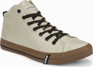 Ombre Trampki męskie za kostkę T330 - ecru 40 1
