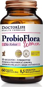 Doctor Life Doctor Life ProbioFlora Women probiotyki dla kobiet 14 szczepów & 4 prebiotyki suplement diety 60 kapsułek 1