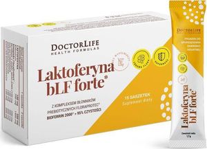 Doctor Life Doctor Life Laktoferyna bLF Forte 100mg suplement diety 15 saszetek 1