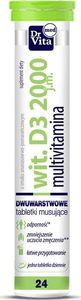Dr Vita Dr Vita Witamina D3 2000 j.m. multivitamina suplement diety 24 tabletki musujące 1