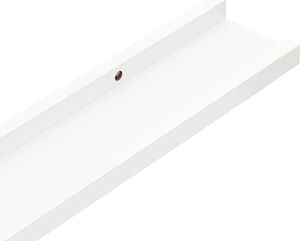 vidaXL Półki ścienne, 4 szt., białe, 40x9x3 cm 8