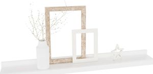 vidaXL Półki ścienne, 4 szt., białe, 60x9x3 cm 3