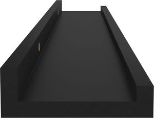 vidaXL Półki ścienne, 4 szt., czarne, 60x9x3 cm 7