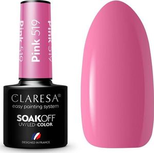 Claresa Claresa Soak Off UV/LED Pink lakier hybrydowy 519 5g 1