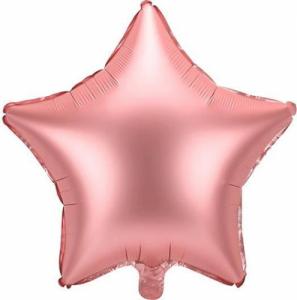 Party Deco Balon foliowy gwiazdka 48cm różowe złoto 1