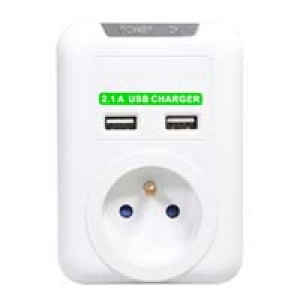 Logo Cordless 1 gniazdko, 2x USB 3