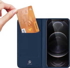 Nillkin Dux Ducis Skin Pro kabura etui pokrowiec z klapką iPhone 13 Pro Max niebieski 2