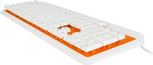 Klawiatura E-Blue K738 Przewodowa Biało-pomarańczowa US (EKM738OG) 2