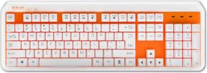 Klawiatura E-Blue K738 Przewodowa Biało-pomarańczowa US (EKM738OG) 3