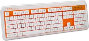 Klawiatura E-Blue K738 Przewodowa Biało-pomarańczowa US (EKM738OG) 4