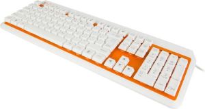 Klawiatura E-Blue K738 Przewodowa Biało-pomarańczowa US (EKM738OG) 5
