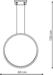 Lampa wisząca Light Prestige Mirror lampa wisząca mała czarna LP-999/1P S BK 2