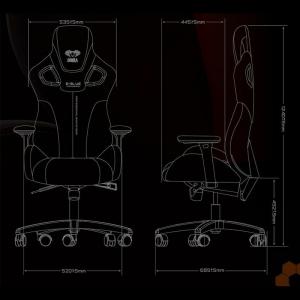 Fotel E-Blue Cobra EEC303 czerwony (MGEBH03KM000) 6