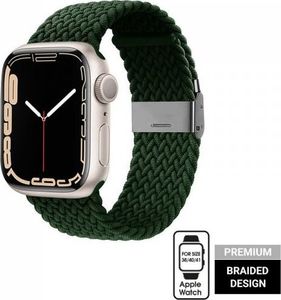 Crong Pasek pleciony Crong Wave Band do Apple Watch 38/40/41 mm zielony 1