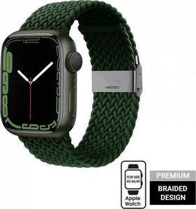 Crong Pasek pleciony Crong Wave Band do Apple Watch 42/44/45 mm zielony 1
