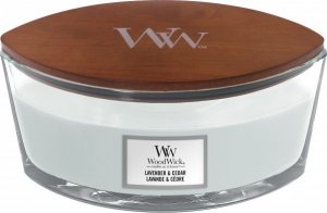 WoodWick Świeca Lavender & Cedar Elipsa 453,6 g 1