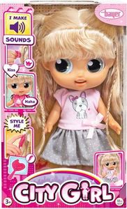 Bayer Bayer Lalka City Girl 31cm z dźwiękiem 93221AC 4