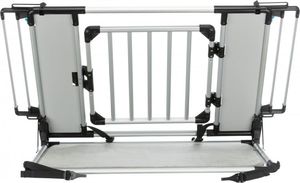 Trixie Barierka do bagażnika samochodowego, srebrna/czarna, 94–114 × 69 cm, regulowana 3