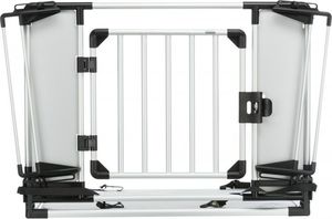 Trixie Barierka do bagażnika samochodowego, srebrna/czarna, 94–114 × 69 cm, regulowana 7