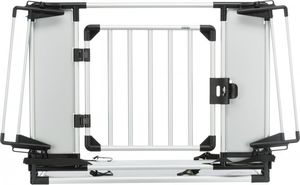 Trixie Barierka do bagażnika samochodowego, srebrna/czarna, 94–114 × 69 cm, regulowana 8