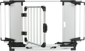 Trixie Barierka do bagażnika samochodowego, srebrna/czarna, 94–114 × 69 cm, regulowana 10