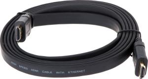 Kabel HDMI - HDMI 2m czarny (HDMI-2.0-FL) 2