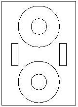 Logo Etykiety na CD A4, matowe, białe, 25 szt. 2