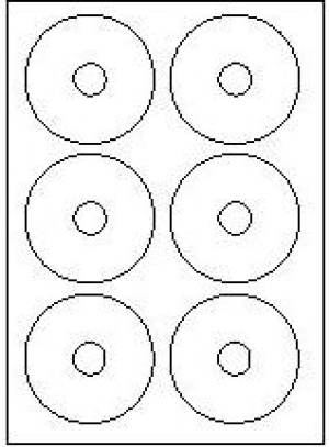 Logo etykiety na CD 78/18mm, A4, matowe, białe, 25 szt. 2