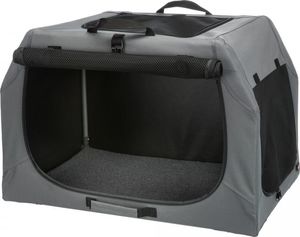 Trixie Easy Soft Kennel, buda domowa dla psa, szara, S–M: 71 × 49 × 51 cm 5