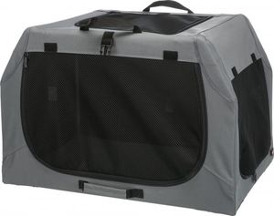 Trixie Easy Soft Kennel, buda domowa dla psa, szara, S–M: 71 × 49 × 51 cm 7