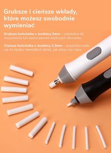 Tenwin Gumka elektryczna + 22 wkłady 2,3mm i 5mm TENWIN 12