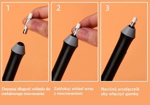 Tenwin Gumka elektryczna + 22 wkłady 2,3mm i 5mm TENWIN 14