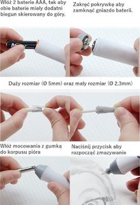 Tenwin Gumka elektryczna + 22 wkłady 2,3mm i 5mm TENWIN 10