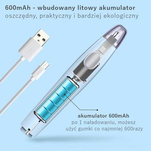 Tenwin Gumka elektryczna akumulator USB +16wkładów TENWIN 6