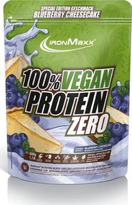 IronMaxx 100% Vegan Protein Zero- Białko wegańskie 500g Sernik jagodowy 1