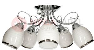 Lampa sufitowa STRUHM Lampa sufitowa plafon CARIATI-5 chrome E27 5x60W Vitalux 3