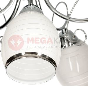 Lampa sufitowa STRUHM Lampa sufitowa plafon CARIATI-5 chrome E27 5x60W Vitalux 4