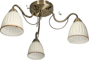 Lampa sufitowa STRUHM Lampa sufitowa LOREN-3 antique brass E27 Vitalux 1