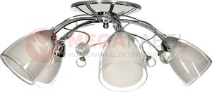 Lampa sufitowa STRUHM Lampa sufitowa MACARENA-5 satynowy nikiel 5xE27 Vitalux 3