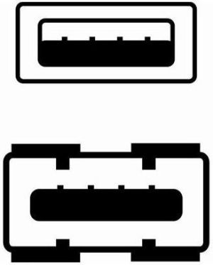 Kabel USB Logo USB-A - USB-A 3 m Biały (17060) 4
