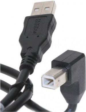 Kabel USB LAMA PLUS USB-A - USB-B 2 m Czarny 1